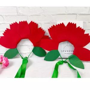 카네이션 머리띠 꽃 펠트 만들기 키트 어린이집 DIY 1인세트 어버이날 스승의날 선물 유치원 부모님 감사 가정의달