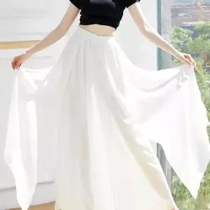 전통 무용 연습복 치마바지 와이드 여성 밸리 쉬폰 의상 바지