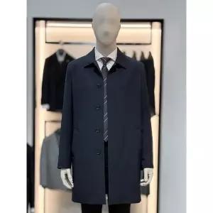 [바쏘옴므]네이비 히든 버튼 트렌치 맥코트_SC