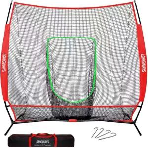 타격 투구 훈련을 위한 7×7FT 골프/야구/소프트볼 연습용 네트 캐리백 포함 휴대용 모든 레벨에서 쉽게