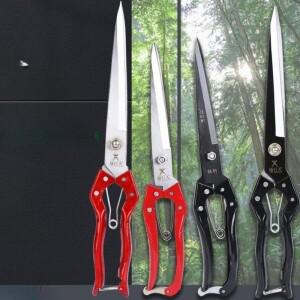 망간강 가축용 가위, 양털 및 가죽 절단용 중형 스프링 장착 직선형