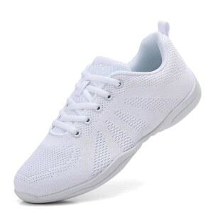 무브 치어슈즈 여자 운동 트레이닝 테니스 워킹 대회 텀 댄스슈즈 화이트