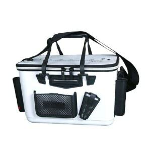 TPPT 타클 박스 대용량 EVA제 자립형 낚시 바칸 로드와 플라이어 홀더 포함 다기능 방수 경량 가공 루어 바위 대응 활어 보관 손잡이 양동이