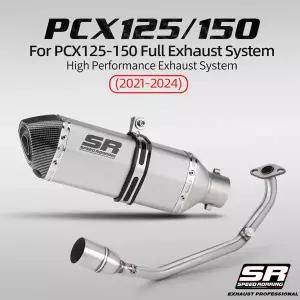 PCX125 PCX150 PCX 125 150 2021-2024 탈출 모토 머플러 DB 킬러 프론트 링크 파이프 수정 51MM 머플러 용