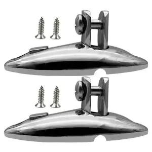 호환  스테인레스 스틸 보트 Bimini 상단 회전 경첩 나사 포함 데크 사이드 마운트 경첩 해양 하드웨어 81m