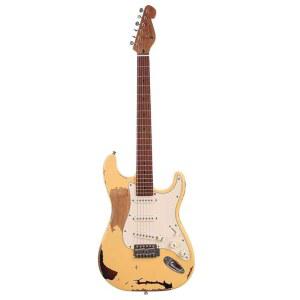 Rhxflame 6현 빈티지 일렉트릭 기타 오버 선버스트 마감 핀업 걸 스티커 앨더 바디 구운 메이플 넥 라운드 프렛 튜너 u2013 풀 사이즈