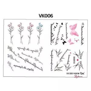 패션 타투 여름 스티커def857