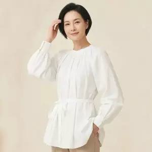 [NS홈쇼핑][엄마의옷장] 국산 여성 루즈핏 셔링 라운드 퍼프 벨트세트 블라우스 BRIN-WBL-M17..