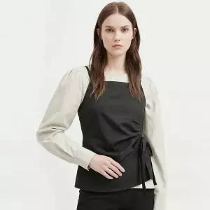 [NS홈쇼핑][샵앤] 여성 퍼프 긴팔 블라우스 옆리본 뷔스티에 조끼 세트 SHA-WSET-21165...