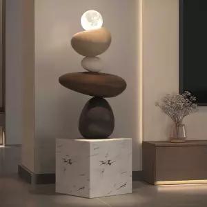 플로어램프 거실무드등 스탠딩조명 삼색광 중성광 연회색