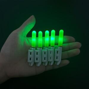 3/5개, 낚시 표시등 야간 미끼, CR425 포함 빨간색/녹색/바이트 훅 색상 변경 버전