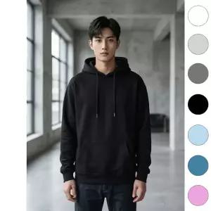 WL 유니바운드 후드티 오버핏 커플티 루즈핏 단체복 캐주얼룩 무지