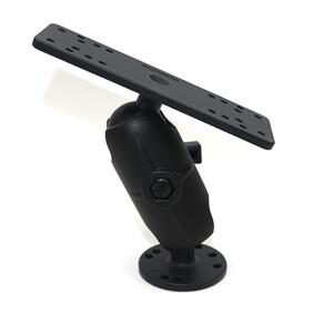 1.5인치 C 사이즈 플라스틱 이중 소켓 암 마린 GPS 어군탐지기 홀더 (소나, 보트, 카누, 카약용, 네비게이