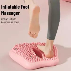미끄럼 방지 지압 발 마사지 패드 풍선식 마사지기 강력한 흡착판 접이식 휴대용 배수 구멍