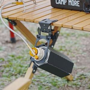 교수형 가스 용기 후크 플레이트 병따개 캠핑 테이블 스토브 탱크 야외 다목적