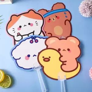 귀여운부채 양면 캐릭터 부채 휴대용 미니 손부채 DD-12776