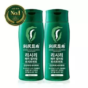 리시리 리시리 헤어 컬러링 트리트먼트 200gx2 새치커버, 염색부작용 걱정없이 자연스러운 연출