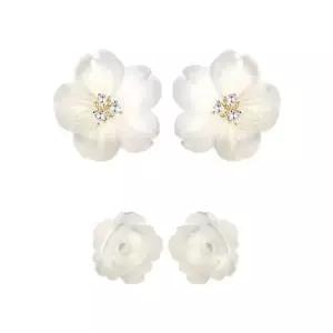 (은침) 프릴 자개 귀걸이 주얼리 악세사리 기념일 기념품