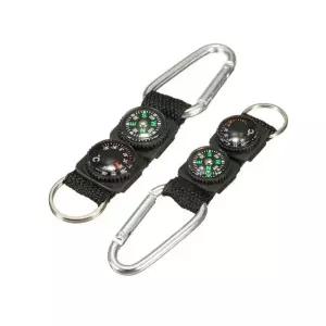 1+1 카라비너 나침반 고리 가방 키링 등산 여행 휴대용 백팩킹 열쇠홀더