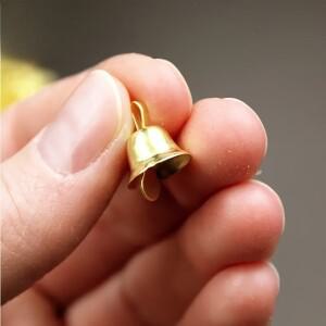 50개 골든 벨 클래식 메탈 썰매 크리스마스, 휴일 장식, 및 화환, 홈 데코용