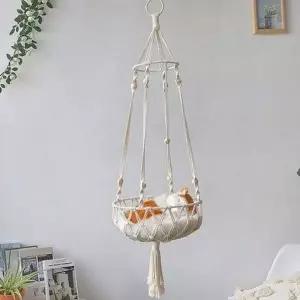 고양이 해먹 반려묘 해먹 원목 캣침대 침대 그네 마크라메 캣용품