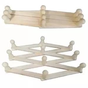 [JED] 나무옷걸이 원목자바라 벽부착 늘어나는 옷걸이 바지