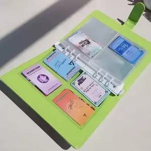 포토 카드 바인더 콜렉트 북 공 앨범 정리 파일 보관 4칸 다이어리