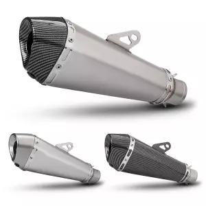 51MM 범용 오토바이 배기 아크라 머플러 DB 킬러 포함 레이싱 라인 Z900 SV650 R3 ZX6R ZX10R MT07 CBR500R