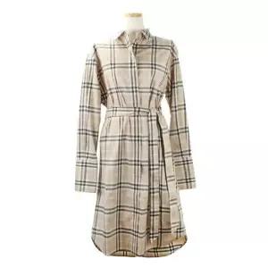 [명품] IVERY 체크 코튼 셔츠 원피스 8104401 1