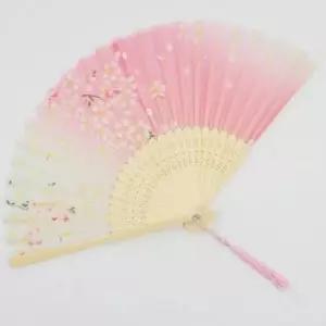 [문구/오피스] 벚꽃 부채 접이식 수채화 핑크