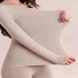 여자 내복 두께 얇은 보온 내의세트 2컬러 체형보정