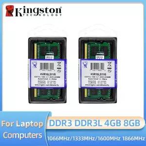 2PCS 킹스턴 램 노트북 DDR3 DDR3L 8GB 4GB 1066 1333Mhz 1600Mhz 1866Mhz SO-DIMM PC3-8500 10600 12800