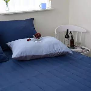 매트커버 레이 누빔 리스 슈퍼싱글 (SS) (네이비) 침대 면리스 부드러운리스 국산리스