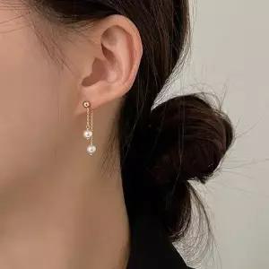 (925 Silver) Drop Pearl Earrings E 210 쥬얼리 액세서리 실버925