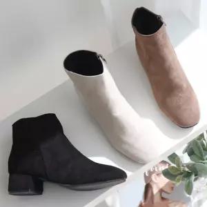 가을신상 봄부츠 가을 힐 봄구두 부츠 발목 로우힐 JYx5+1ChL