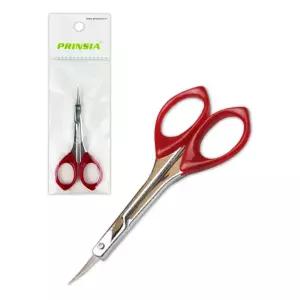 프린시아 중급 눈썹가위 1P -O 미용가위 눈썹정리 손톱밤정리 스텐