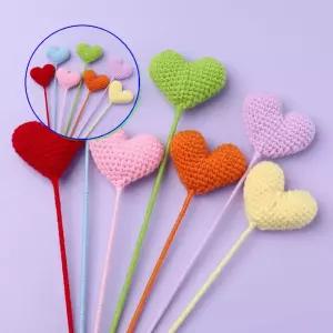 쌍문상회 지금 필요한 조화꽃 니트 하트 인테리어 소품