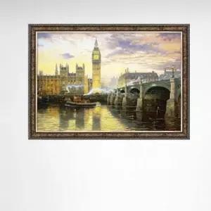puzzle 1000피스 직소퍼즐 런던의 풍경 앤틱실버 액자세트