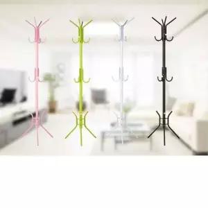 공간절약 간편 조립 스탠드 옷걸이 옷 걸이 행거 고급 깔끔 블랙 의류 소품 모자 가방 DIY 모던