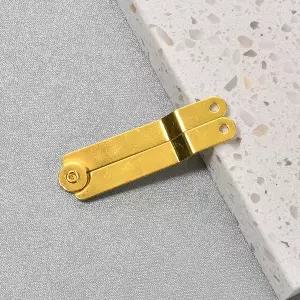 호환  2개의 나무 상자 포지셔닝 삼각대앤틱 뚜껑 포함 접이식 지지 힌지 이동식 하드웨어 브래킷 보석 선