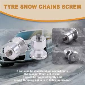 스노우체인 100개 겨울용 휠 러그 차량용 타이어 스터드 나사 스노우 스파이크 체인 신발용 ATV 8X10mm