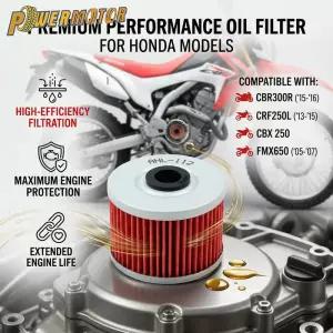 오토바이 오일 필터 혼다 CBR300R 300R 2015 2016 CBX 250 CRF250L 250L 2013 2014 FMX650 650 슈퍼모토