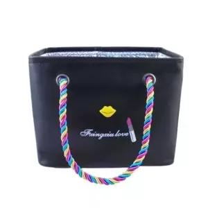 스타일리쉬 메쉬 목욕가방 물빠짐 목욕바구니 3컬러_24865094