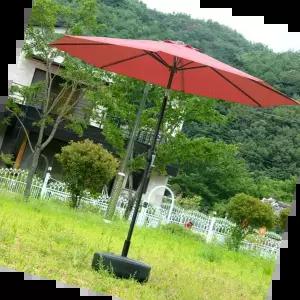 각도조절 반자동 파라솔 휴대용 비치 정원 테라스 낚시 2.7M