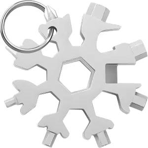 18-in-1 스노우플레이크 멀티 도구 남성 크리스마스 스타킹 스터퍼 독특한 디어 가젯 멀티툴 미니 드라이버