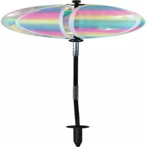 인 더 브리즈 2634 - 11인치 스트라이프 리데센트 글레이징 볼 가든 스피너