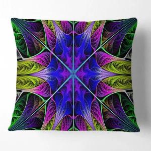 디자인아트 스타 모양의 블루 스테인드글라스의 추상적인 방석 베개 커버 소파 18인치 x