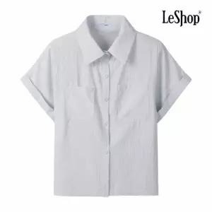 [르샵] 롤업 소매 투 포켓 반팔 셔츠 (BQ4BL004A)