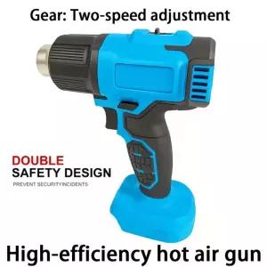 무선히팅건 열풍기 21V 휴대용 공기 총 온도 Makita 배터리 충전식 무선 노즐 전기 히트 건