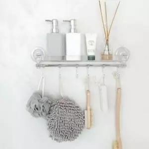 [SBD] 투명 다목적 선반 흡착식 걸이 무타공 후크